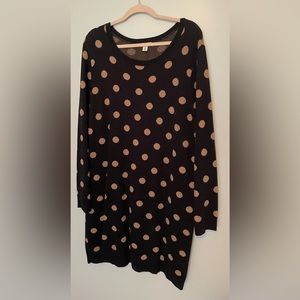 Long Polkadot Sweater/Sweater Dress